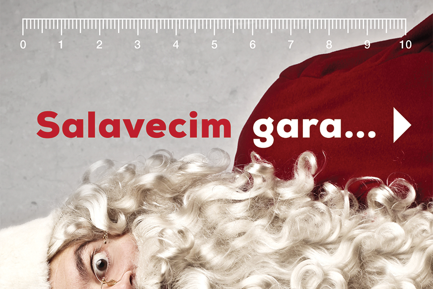 Ziemassvētki salavecim gara bārda